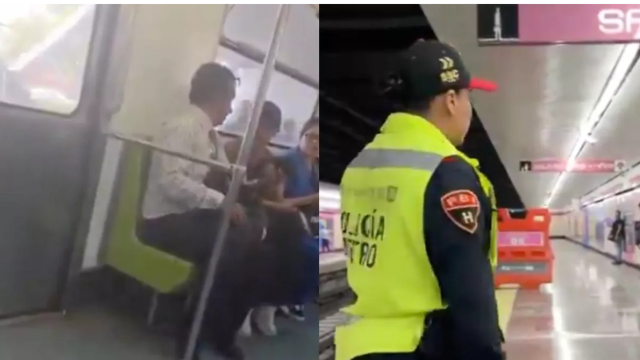 Hombre invade vagón de mujeres con credencial falsa de inspector y es captado en VIDEO