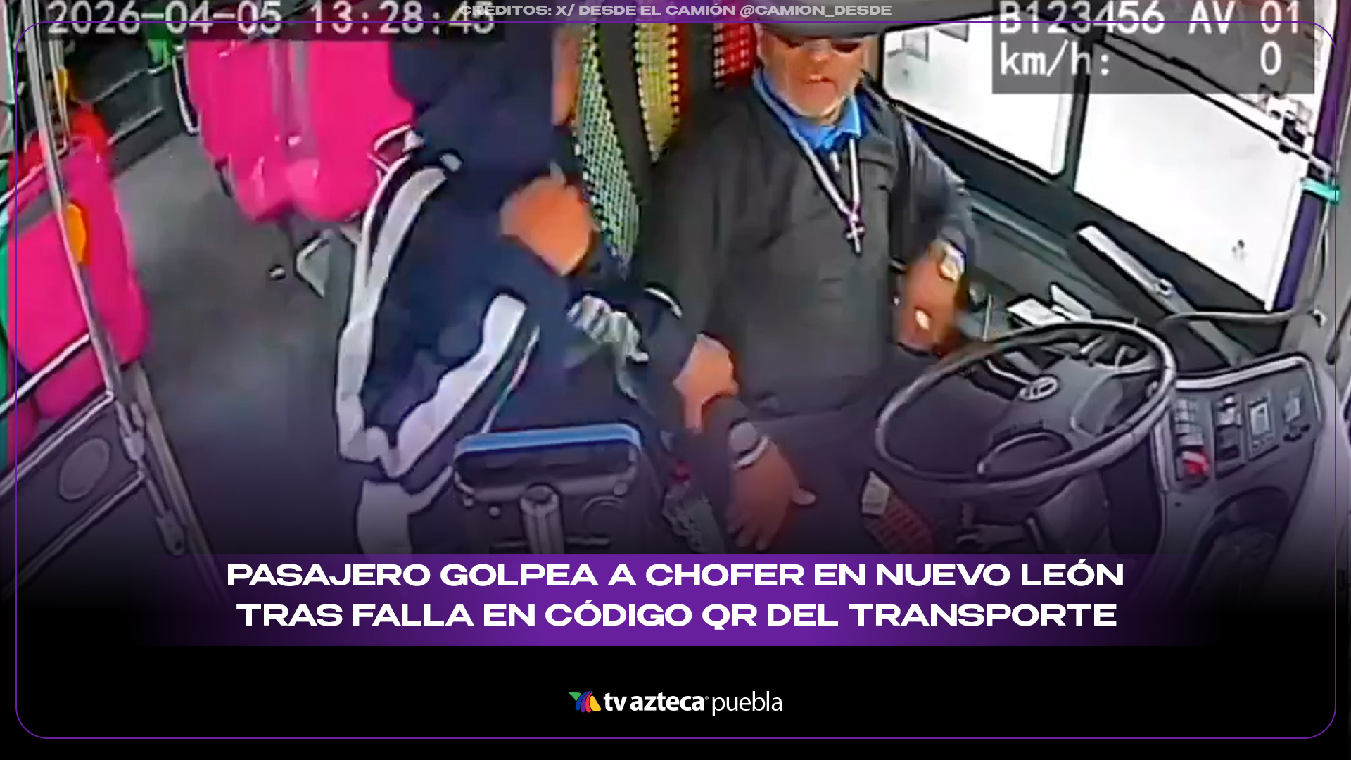 Pasajero golpea a chofer en Nuevo León tras falla en código QR del transporte