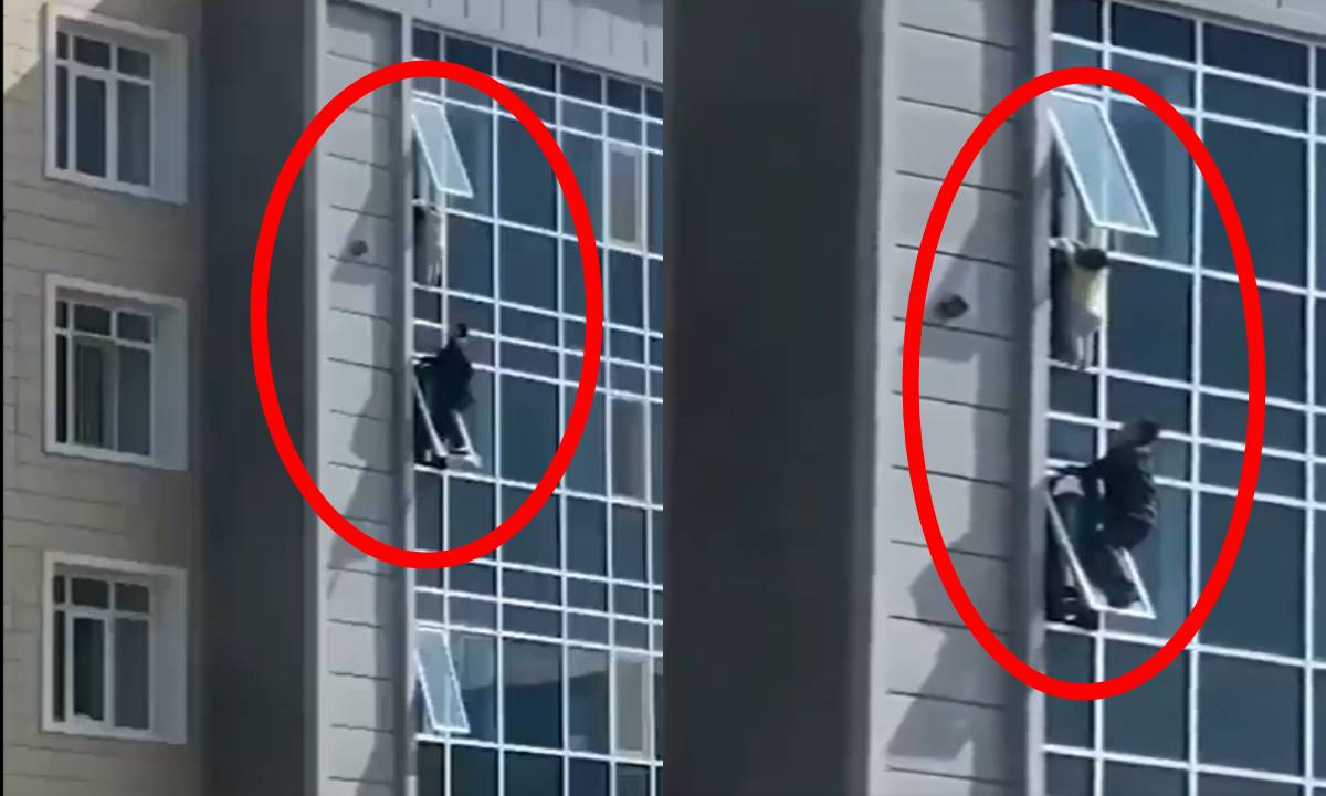 Rescatan a niño que jugaba en la ventana de un octavo piso; ¿Cómo ocurrió?