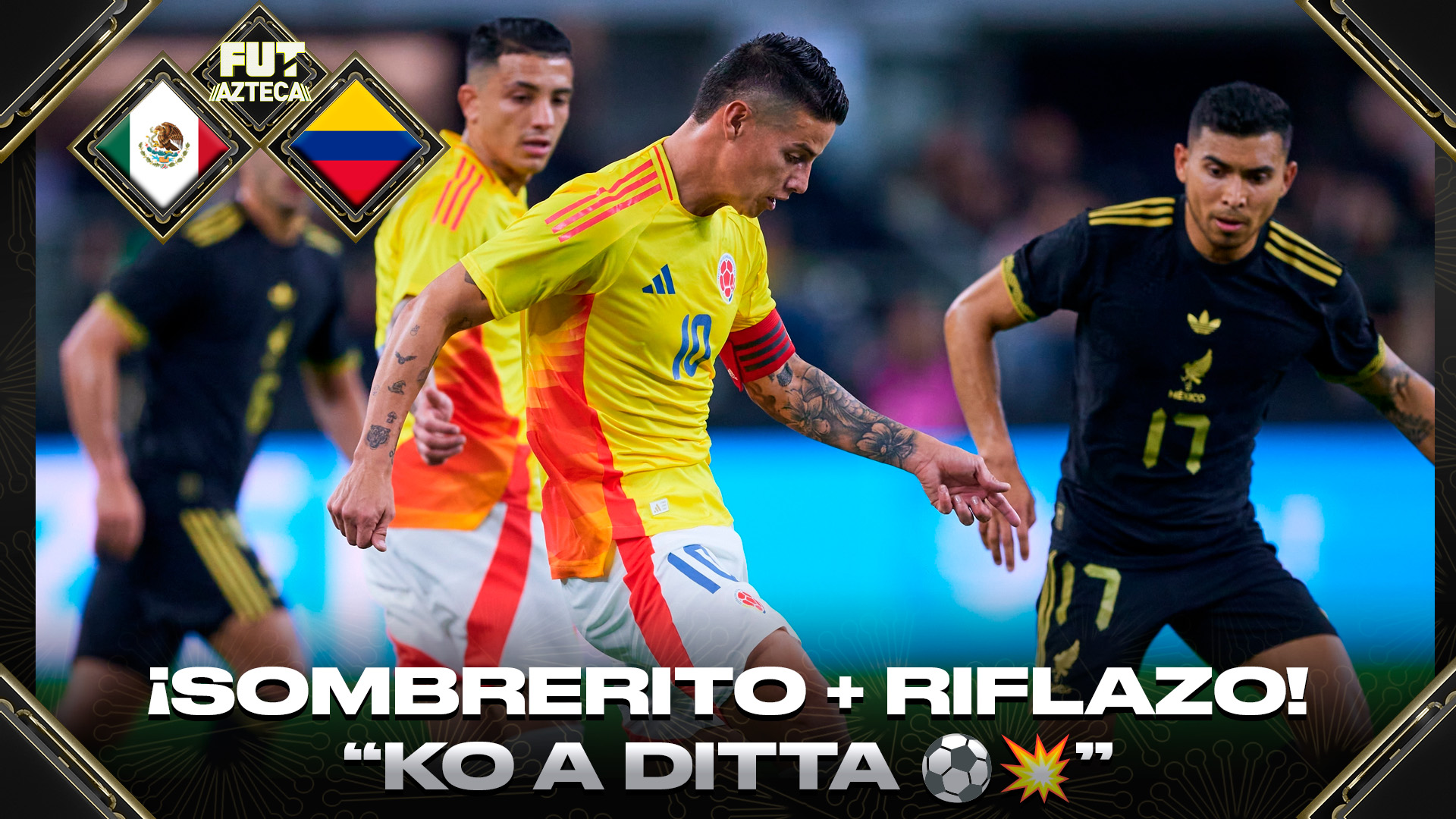 ¡James con clase y Vega con poder! Sombrerito y riflazo que noquea a Ditta