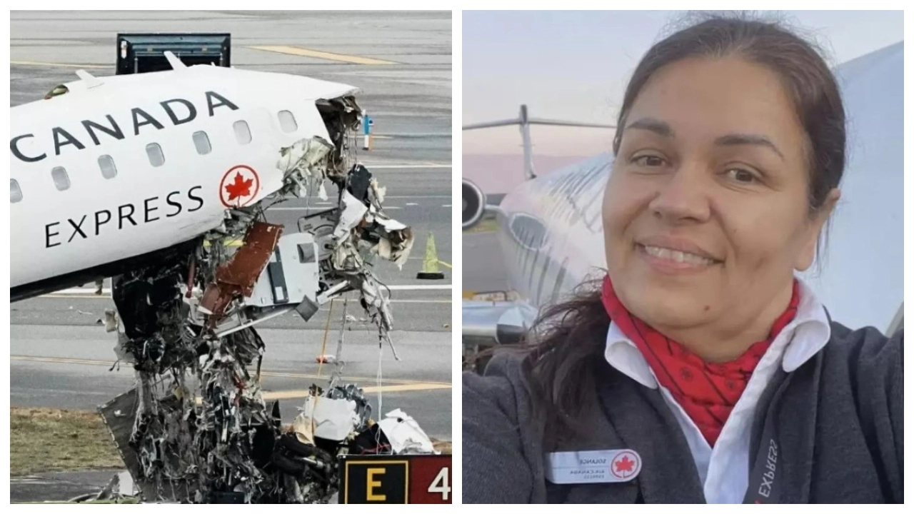 Azafata Solange Tremblay de Air Canada reaparece con fracturas tras salir  expulsada en accidente aéreo en Aeropuerto LaGuardia