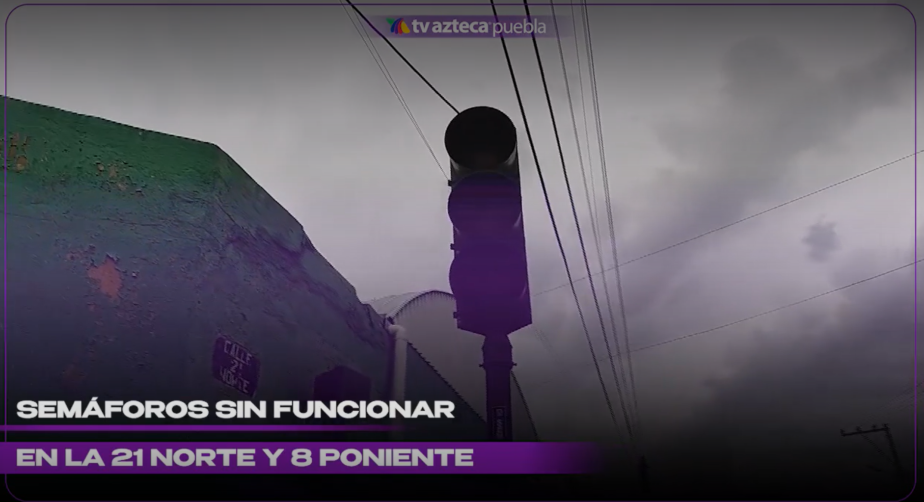 ¡Atención! Semáforos sin funcionar entre calle 21 Norte y 8 Poniente de Puebla HOY 10 de mayo de 2026