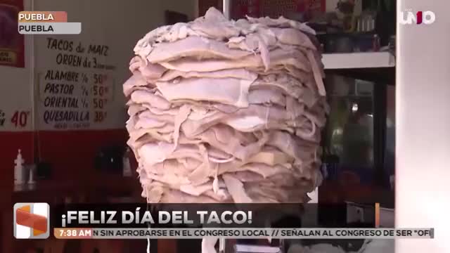 Variedad de tacos en Puebla