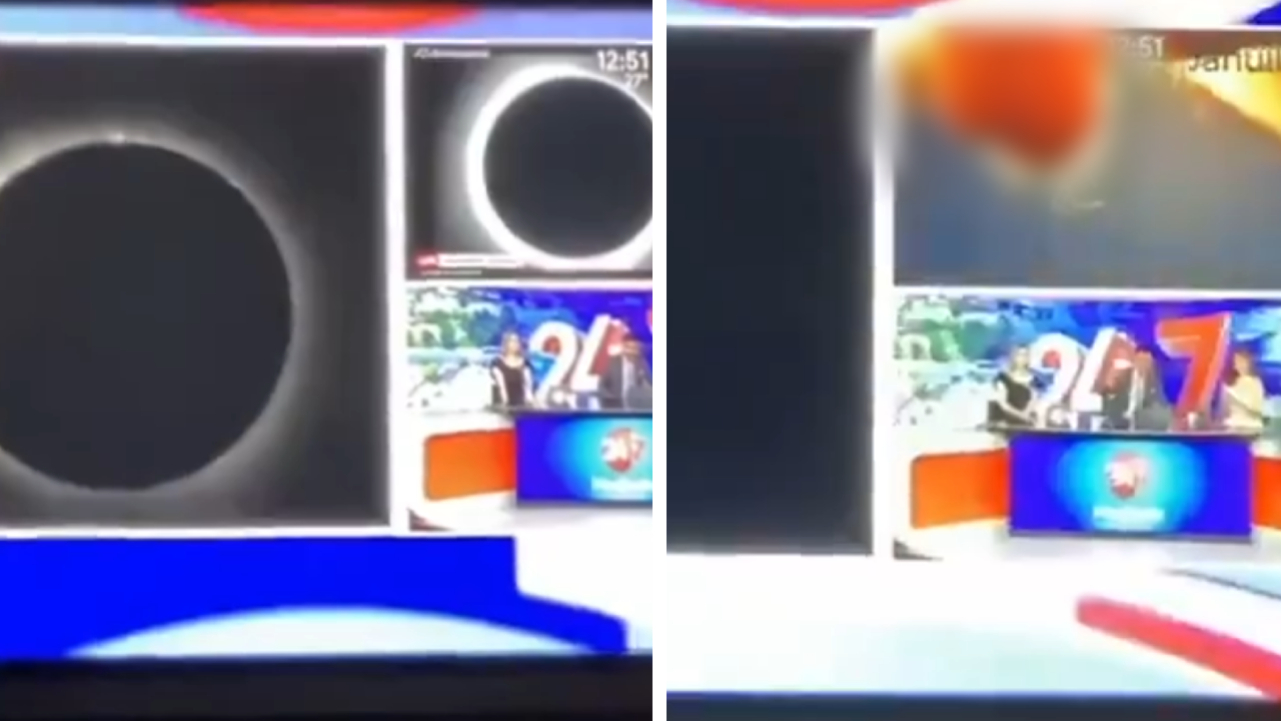 Transmiten partes íntimas en vivo pensando que era el Eclipse Solar