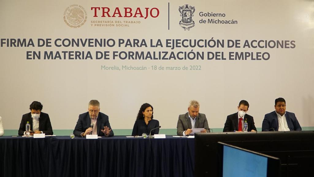 STPS y Gobierno de Michoacán firman convenio