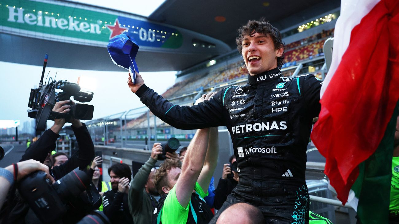 Antonelli logra una victoria épica y Checo Pérez vive una pesadilla; así quedaron las posiciones de F1 tras GP de China