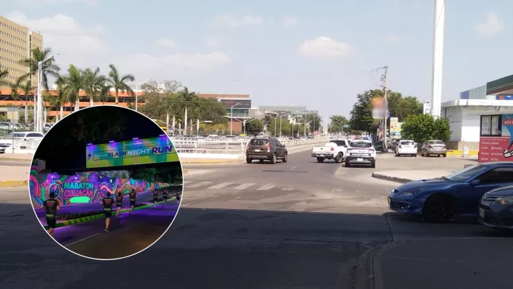 Cierres viales en Culiacán por carrera nocturna