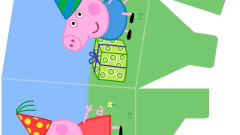 Plantillas de Peppa Pig para crear cajitas sorpresa y dulceros infantiles