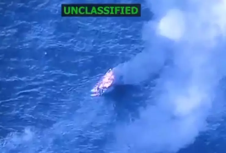 Estados Unidos atacó y destruyó una embarcación frente a Venezuela