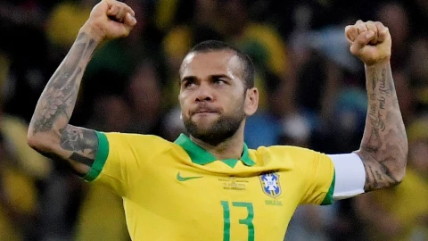 Dani Alves de brasil en la copa américa