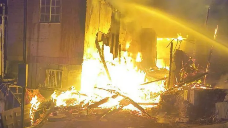 Incendio en la colonia Camino Verde el 24 de julio de 2025