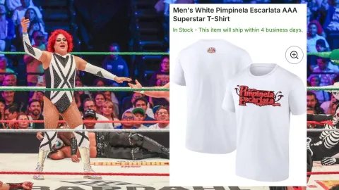 playera de pimpinela escarlata en wwe y aaa | playeras wwe y aaa