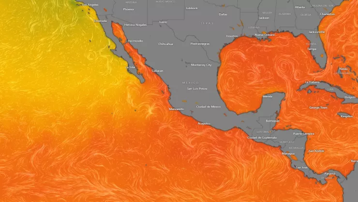 Temperatura del océano pacífico