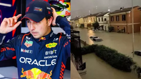 Emilia-Romaña bajo el agua: Checo Pérez reza por la terrible inundación en Italia