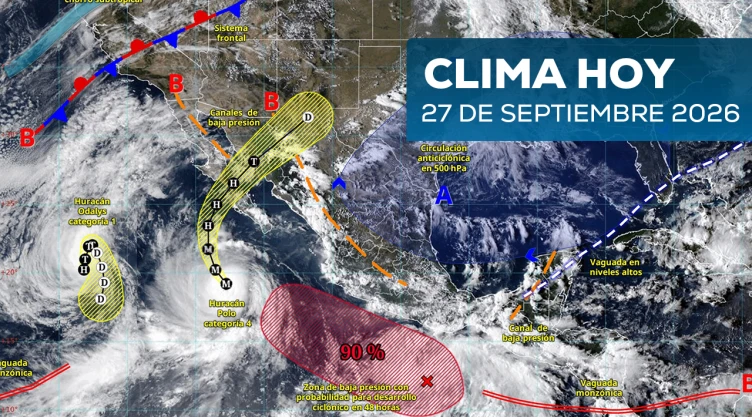 Clima en México y el huracán “Polo": estados afectados