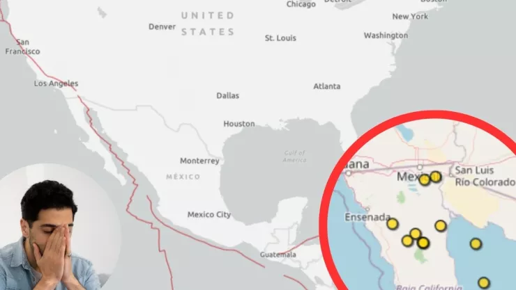 Sismos Baja California del 17 al 18 de julio de 2025 cerca de la Falla de San Andrés