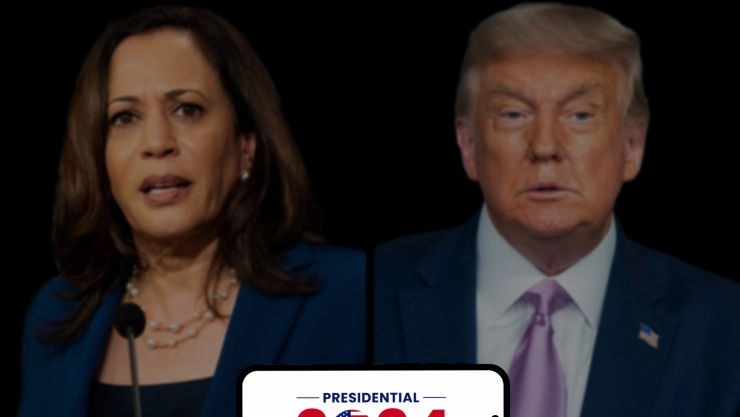 Kamala Harris y Donald Trump, candidatos presidenciales de EU