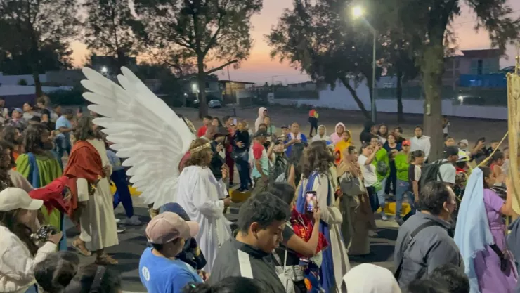 Calles cerradas en Iztapalapa por la representación de la Pasión de Cristo