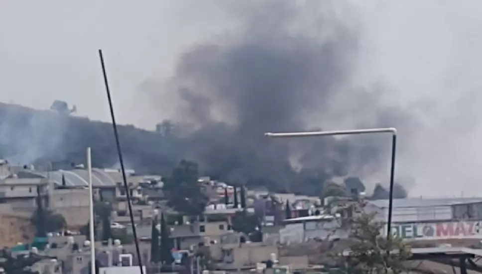Reportan Incendio en el cerro de Las Peñitas, Edomex