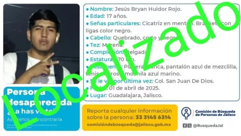 Tres meses después, encuentran a Jesús Bryan, estudiante de la UdeG reportado como desaparecido