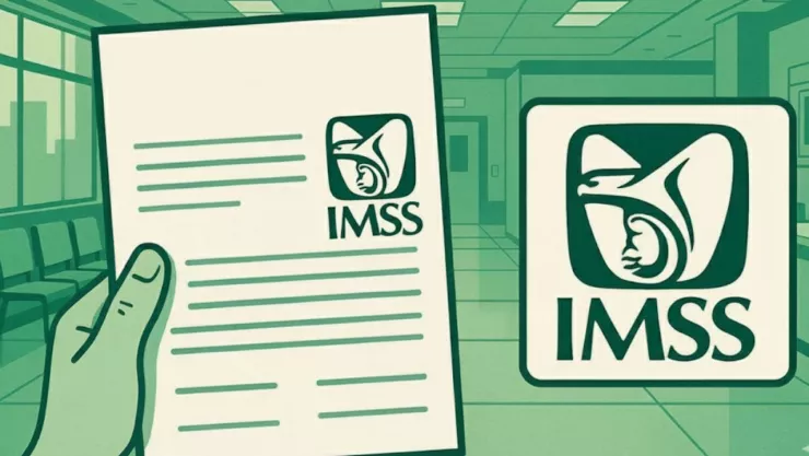 (Imagen hecha con IA) Constancia de vigencia de derechos IMSS.