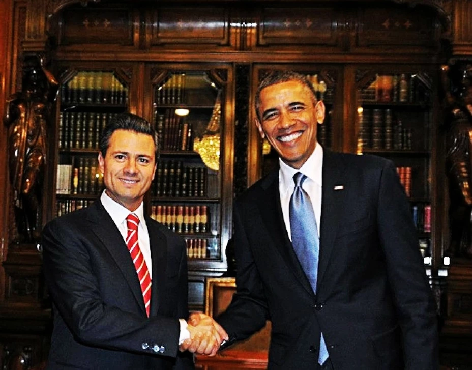 Enrique Peña Nieto, presidente de México y su homólogo estadunidense, Barack Obama