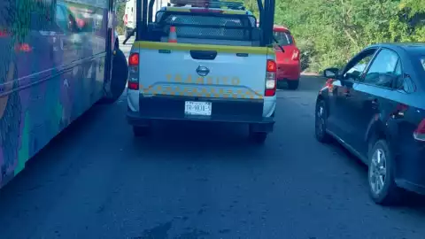 Reportan carambola en la Avenida Huayacán en Cancún