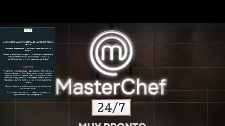 ¿Quieres entrar a MasterChef 24/7? Así puedes registrarte al casting oficial