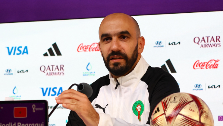 Walid Regragui, t&eacute;cnico de la selecci&oacute;n de Marruecos