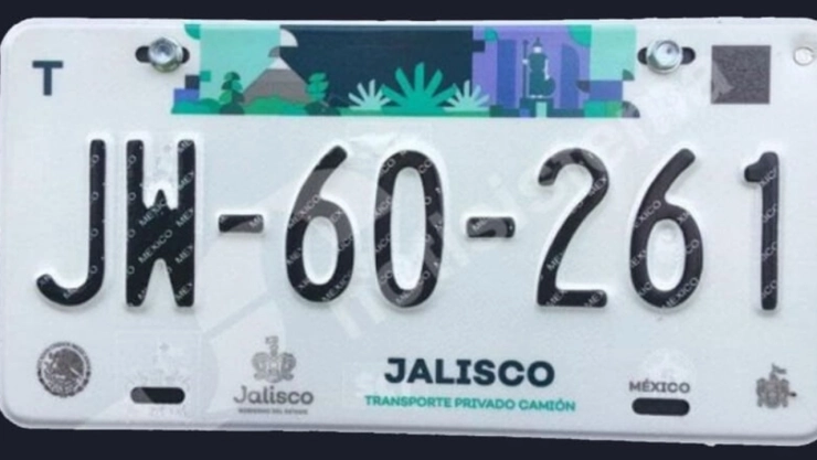Este es el modelo de placas que deberán renovarse en Jalisco para este 2025