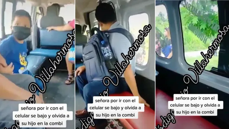 señora se baja de combi y olvida a su hijo en la combi, el chofer lo regresa a casa.jpg