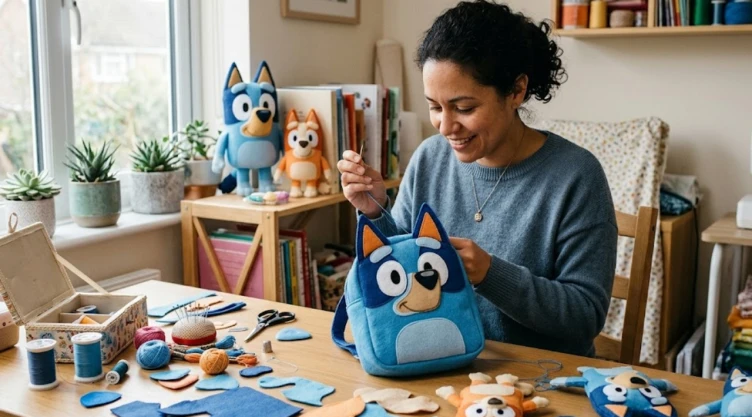 Manualidades de Bluey: 4 ideas para hacer mochilas de fieltro para niños