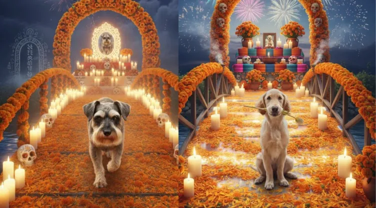 mascotas regresando del Mictlán