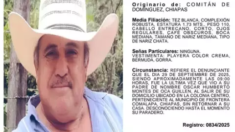 Oscar Humberto desaparición Comitán de Domínguez