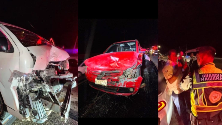 Imprudencia al volante_ Conductor de van ebrio provoca accidente en la carretera Tulum-Playa del Carmen