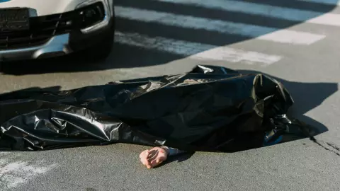 hombre atropellado en carretera