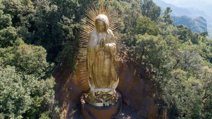 La Virgen de Guadalupe más grande del mundo está en Ocuilan, Edomex.
