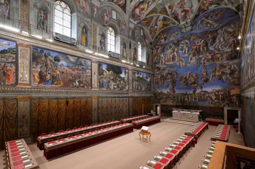 La Capilla Sixtina y el cónclave de la Iglesia católica.