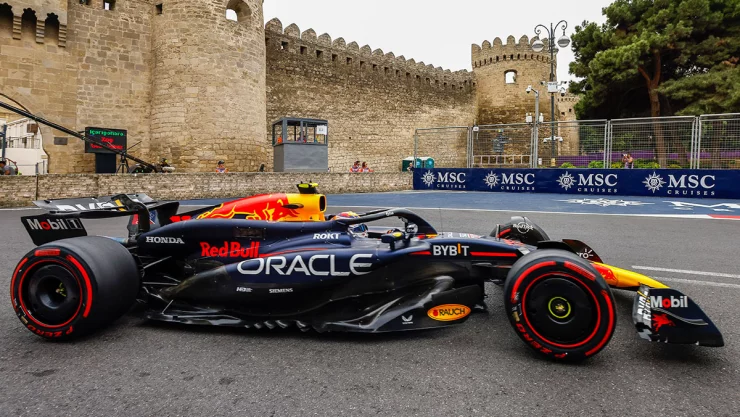 Checo Pérez en Azebaiyán