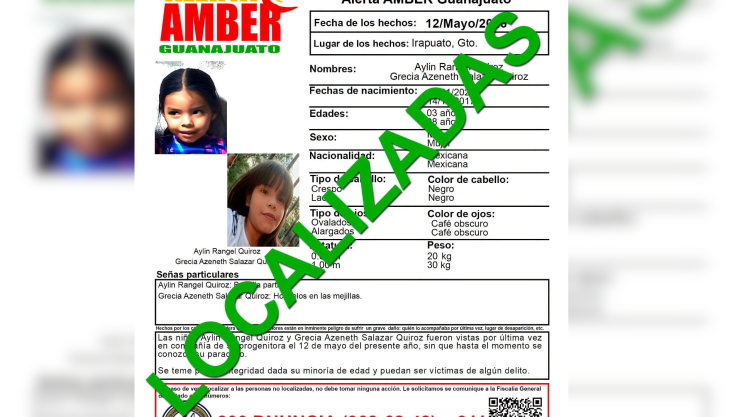 Localizan a menores desaparecidos en Irapuato Guanajuato tras meses de búsqueda