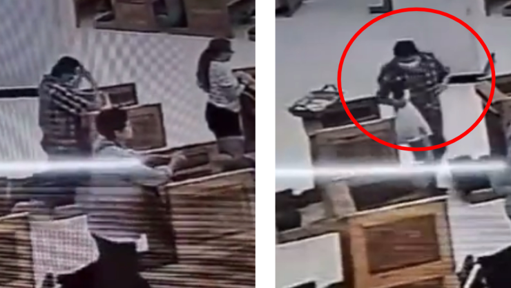 Graban a ladrón robando en Iglesia a mujer que oraba en Durango