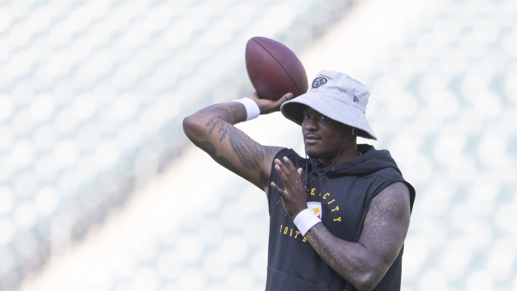 Dwayne Haskins, mariscal de campo de los Pittsburgh Steelers