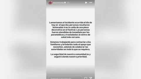 Axe Ceremonia 2025 ¿Cancelado tras caída de estructura?
