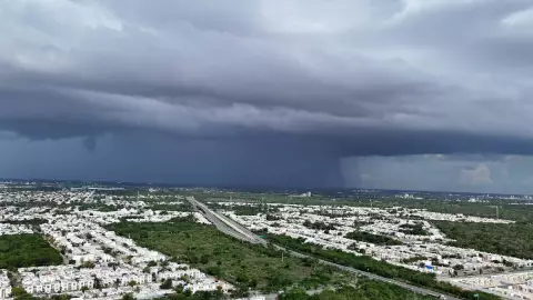 VIDEO_ Así se registraron las FUERTES LLUVIAS en Mérida hoy jueves 27 de junio