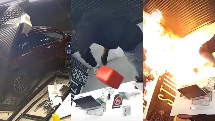 VIDEO: Hombre termina en llamas tras ataque a dispensario en Michigan ¿Karma instantáneo?