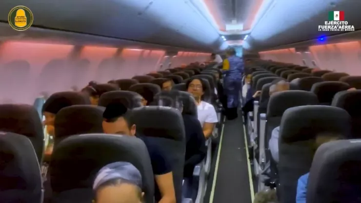 Mexicanos vuelo repatriación Israel