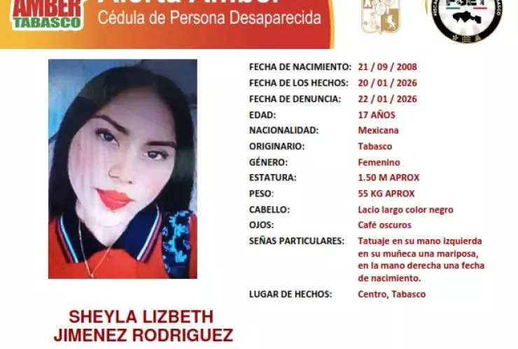Sheyla Lizbeth desaparecida