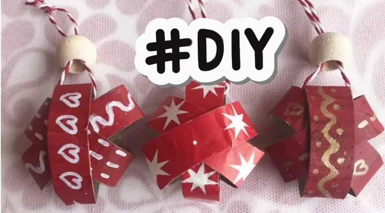 Cómo hacer adornos navideños con el rollo de papel higiénico que ya no usas