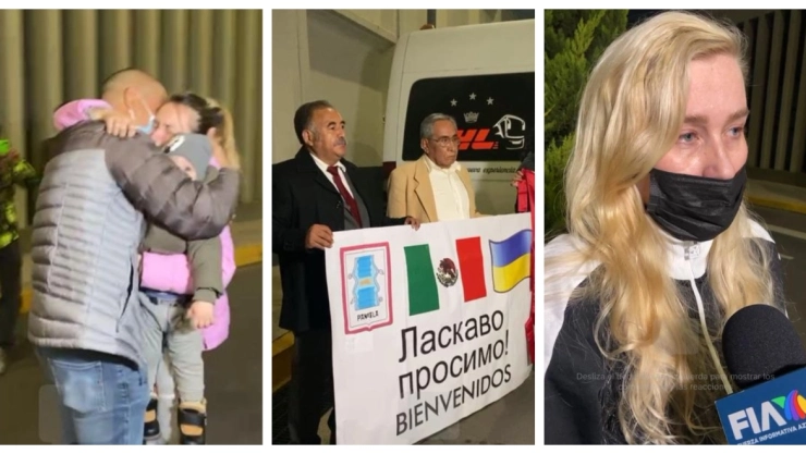 familias mexicanos Ucrania momentos emotivos