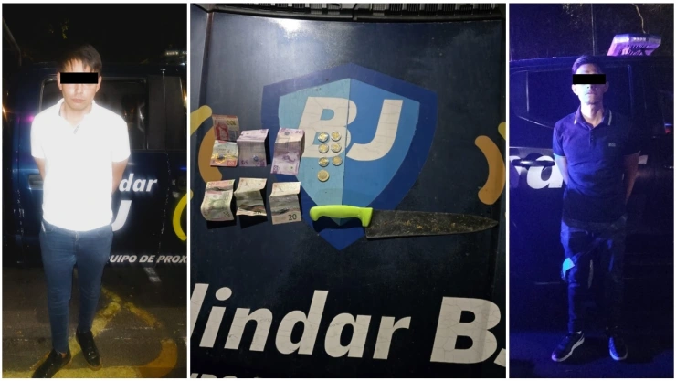 Los presuntos responsables intentaron huir, pero fueron detenidos por elementos de la PBI.